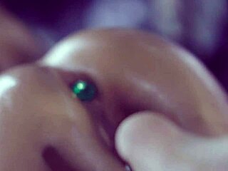 Susy Gala moans riding dildo with anal plug inserted in wet pussy