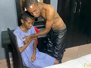 petite teen 18+ takes that bbc stepbrother cock deep while parents at work