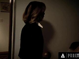 Creepy pervert lures desperate estate agent Dillion Harper into rough sex