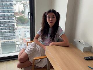 Step Sister Acts Weird Asks for Hard Fuck and Cum on Face