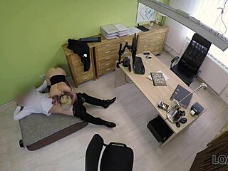 Czech Teen Interview Turns Into Hidden Cam Office Encounter For Cash With Licking And POV Action