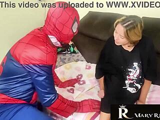 Spider-Man and Venom team up for wild anal blowjob interracial cosplay fuck with cumshot! 🕷️💦