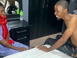 petite teen 18+ takes that bbc stepbrother cock deep while parents at work