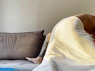 brazilian big ass redhead flashes her pierced pussy and tits in see-through outfit