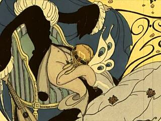 Koleksi retro antik seni vintage panas