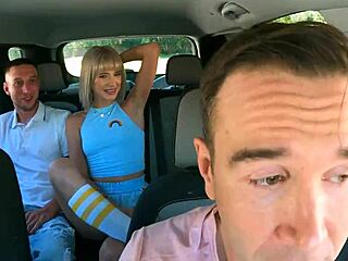 Rideshare Slut Takes Big Cock In Mmf Threesome With Doggystyle Facial And Cumshot