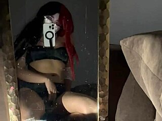 Oh wow, check out this pretty emo girl with glasses masturbating her pussy so intensely