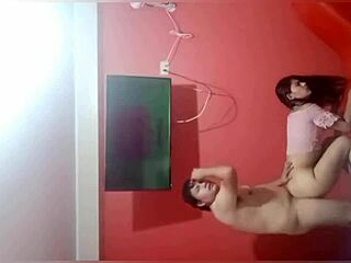 hermanastro caught me in dad's room, made me suck verga, then fucked me hard as his perra hermanastra