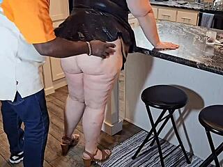 i left my panty by the front door for that perverted stranger with big black cock to creampie my fat pussy