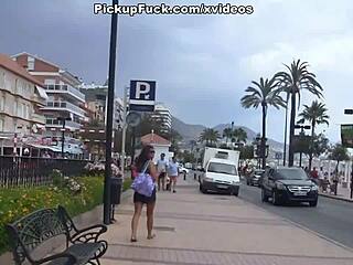 The spaniard amateur picked up cash for hardcore fucking in an abandoned building during public reality outdoor sex.