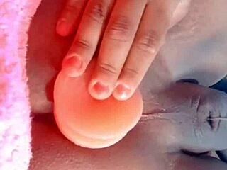 i can't help but feel so wet in my trans cuzinho while playing with dildo toys