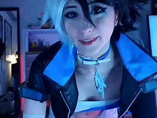 Pervy Roommate Wanted To See My Luna Snow Cosplay So I Dominated Him With Riding And Creampie In Dorm Trailer