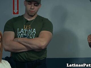 Oh Wow, Beautiful Immigrant Riding That Lucky Agents Cock Hard!