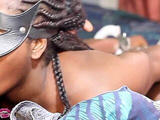 Handcuffed Ebony Slut Gets Face Fucked for Hours in Homemade Session