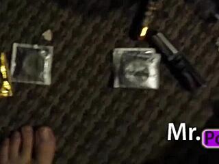 Husband films his curvy brunette wife taking big black cock in interracial amateur sex