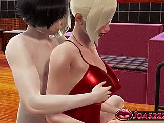 Sexy Blonde Silvia In Red Dress Gets Wet Pussy Fingering And Squirting