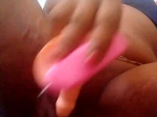 Girl Fingering Wet Pussy to Reach Intense Orgasm with Boobs Shaking