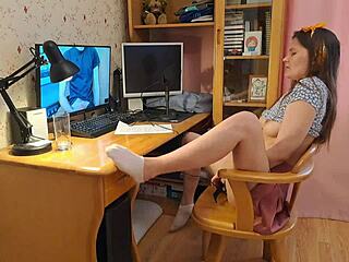 video chat meeting turned into filming hot porn, wanna see my tight panties and skirt?