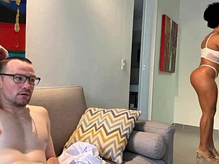 Behind the scenes unfolds with vivacious Venezuelan Rosxana Gutierrez showcasing her big natural tits and muscular body alongside Andres Acosta in homemade glamour.