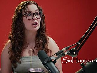 i'm the cute and pretty pornstar with curly hair and glasses - leana lovings