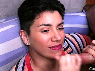Pov Handjob Leads To Cumshot Facial With Cfnm Blowjob And Romantic Masturbation Rubbing On Her Smile.