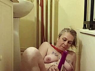 European Milf Slave Eats from Bowl with Buttplug and Humiliation in Homemade BDSM POV