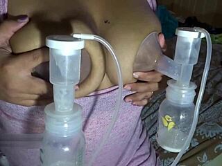 ミルフの溢れ乳巨乳搾りパンプ！