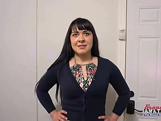 Busty Brunette Coed Victoria Sucks Boner And Gets Banged In Doggystyle With Cumshot