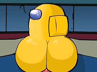 two busty female crew members get penetrated by the impostor in among us adventure