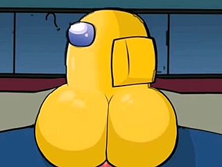 two busty female crew members get penetrated by the impostor in among us adventure