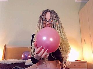 custom balloon video with my big tits and curvy mommy body