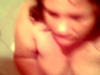 Hot Bathtub Blowjob From Curvy Bbw Girlfriend Ends With Cum On Big Natural Tits