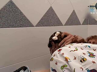 i fuck my head nurse on the desk with rough interracial quickie and her big ass moaning loud