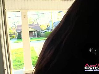 Busty Brunette Coed Victoria Sucks Boner And Gets Banged In Doggystyle With Cumshot