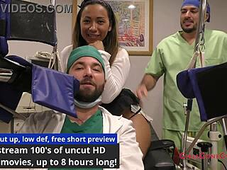 The intern-al exam - Melany Lopez with heels and small tits.