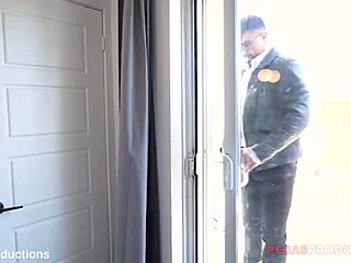 blonde canadian babe camille angel with big natural tits gets choked and deepthroated in rough pov sex.