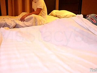 Isn't it wild how this 18yo Filipina roommate wakes up to petite missionary pounding from her classmate?