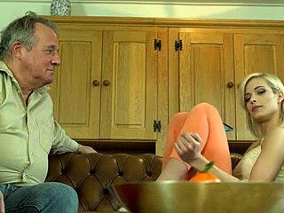 Bald Guy Fucks Sweet Virgin Teen 18+ in Her First Time Hardcore Scene with Deepthroat, Doggystyle, Spanking, and Facial Cumshot