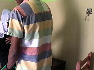 my petite 18+ girlfriend came visiting for doggystyle riding on big black cock.