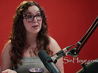 i'm the cute and pretty pornstar with curly hair and glasses - leana lovings