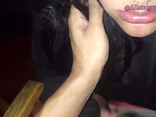 Mi Mejor Amiga Se Traga Toda Mi Pija en el Balcon y un Vecino Casi Nos Descubre Alisongonzalez26