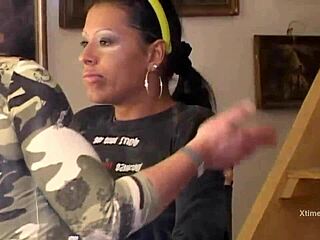 behind the scenes glimpse into preparations before shooting an italian porn film