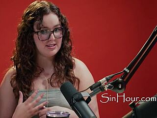 i'm the cute and pretty pornstar with curly hair and glasses - leana lovings