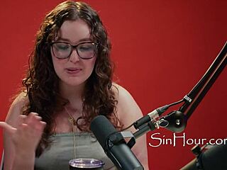 i'm the cute and pretty pornstar with curly hair and glasses - leana lovings