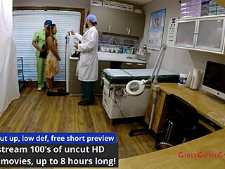 The intern-al exam - Melany Lopez with heels and small tits.