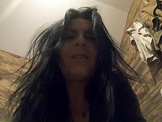 Intense relief from hairy pussy pissing close up