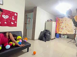 Valentines Day Turns Wild With Real Homemade Threesome Big Ass Licking Juicy Pussy Gaping And Monster Cock Action