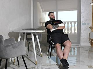 OH MY, THIS DISABLED MAN GETS BLOWJOB HELP FROM HIS LATINA MAID!