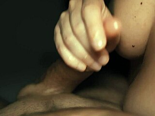 Tits Handjob Leads to Close-Up Cumshot on Natural Milf Breasts in Homemade Action