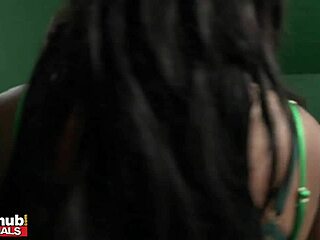 busty ebony hooker's raw creampie